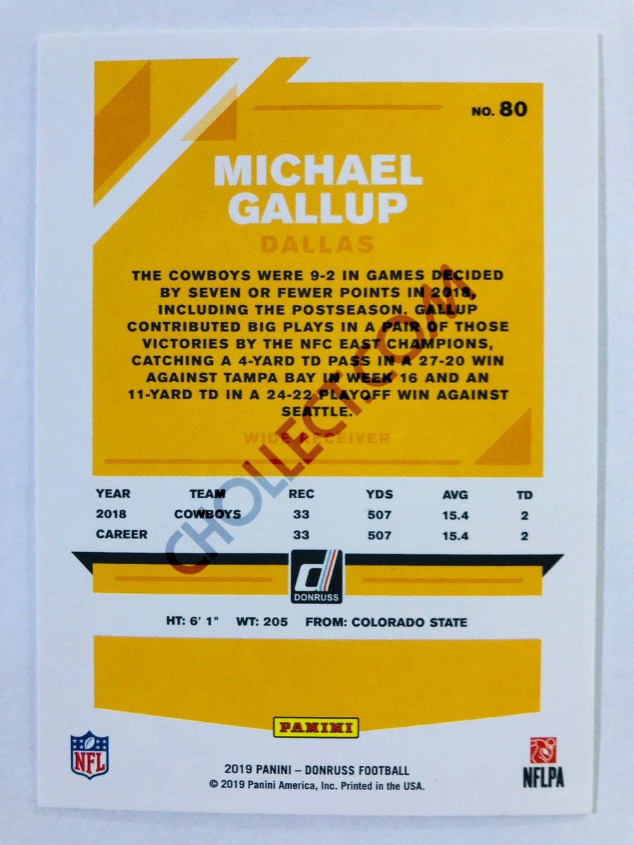 Michael Gallup - Dallas Cowboys 2019-20 Panini Donruss #80