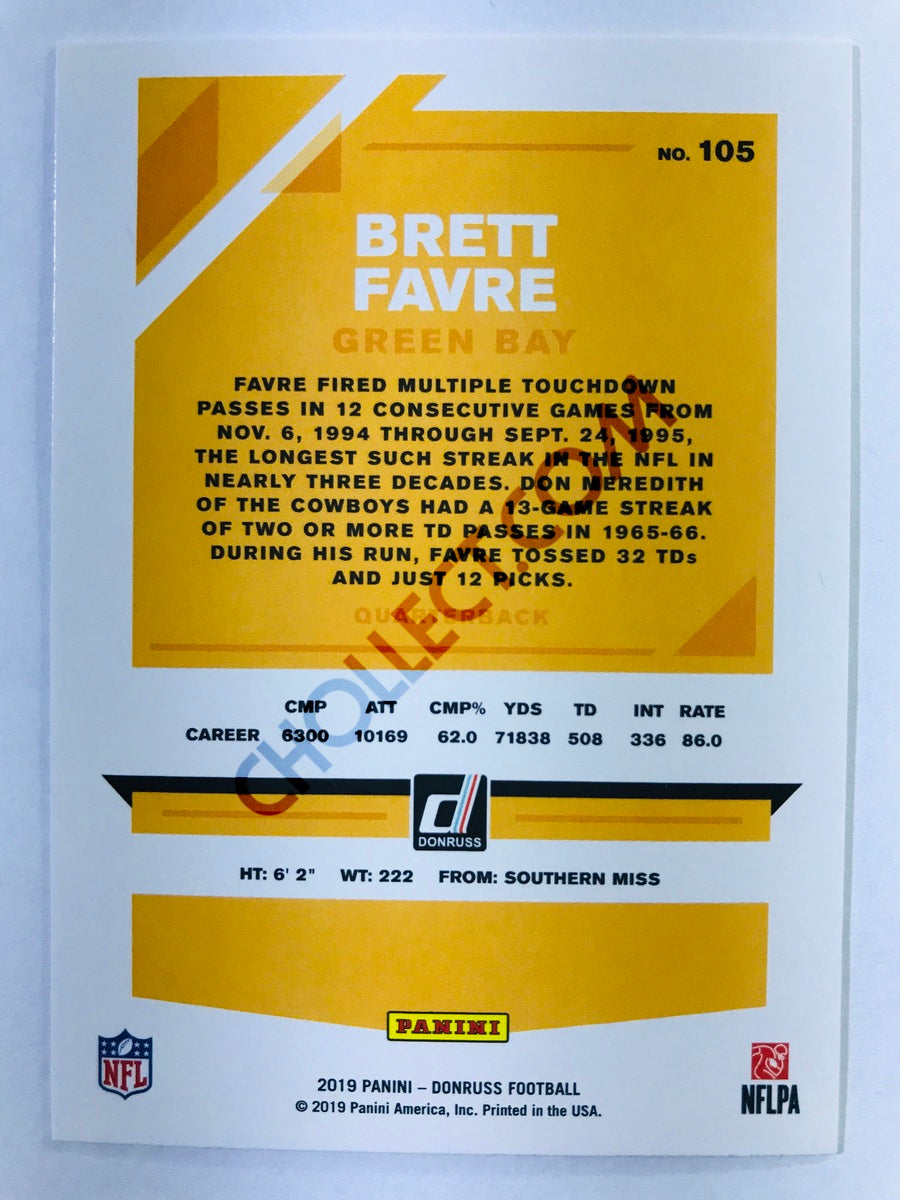 Brett Favre - Green Bay Packers 2019-20 Panini Donruss #105