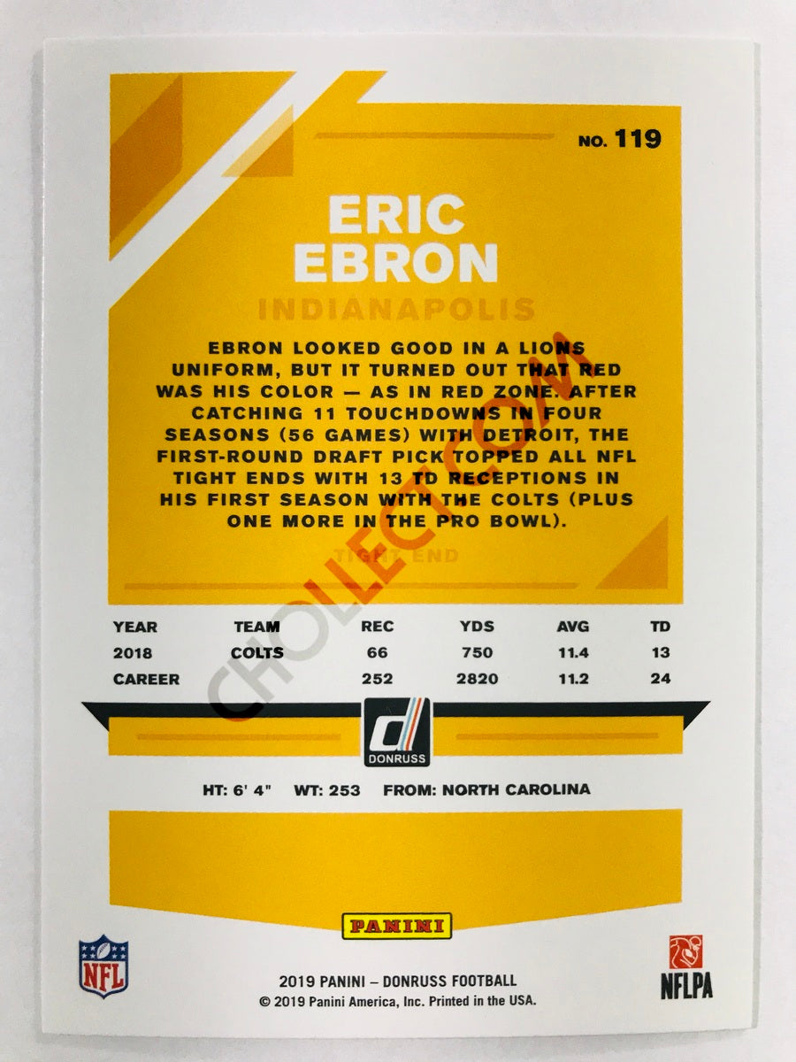 Eric Ebron - Indianapolis Colts 2019-20 Panini Donruss #119