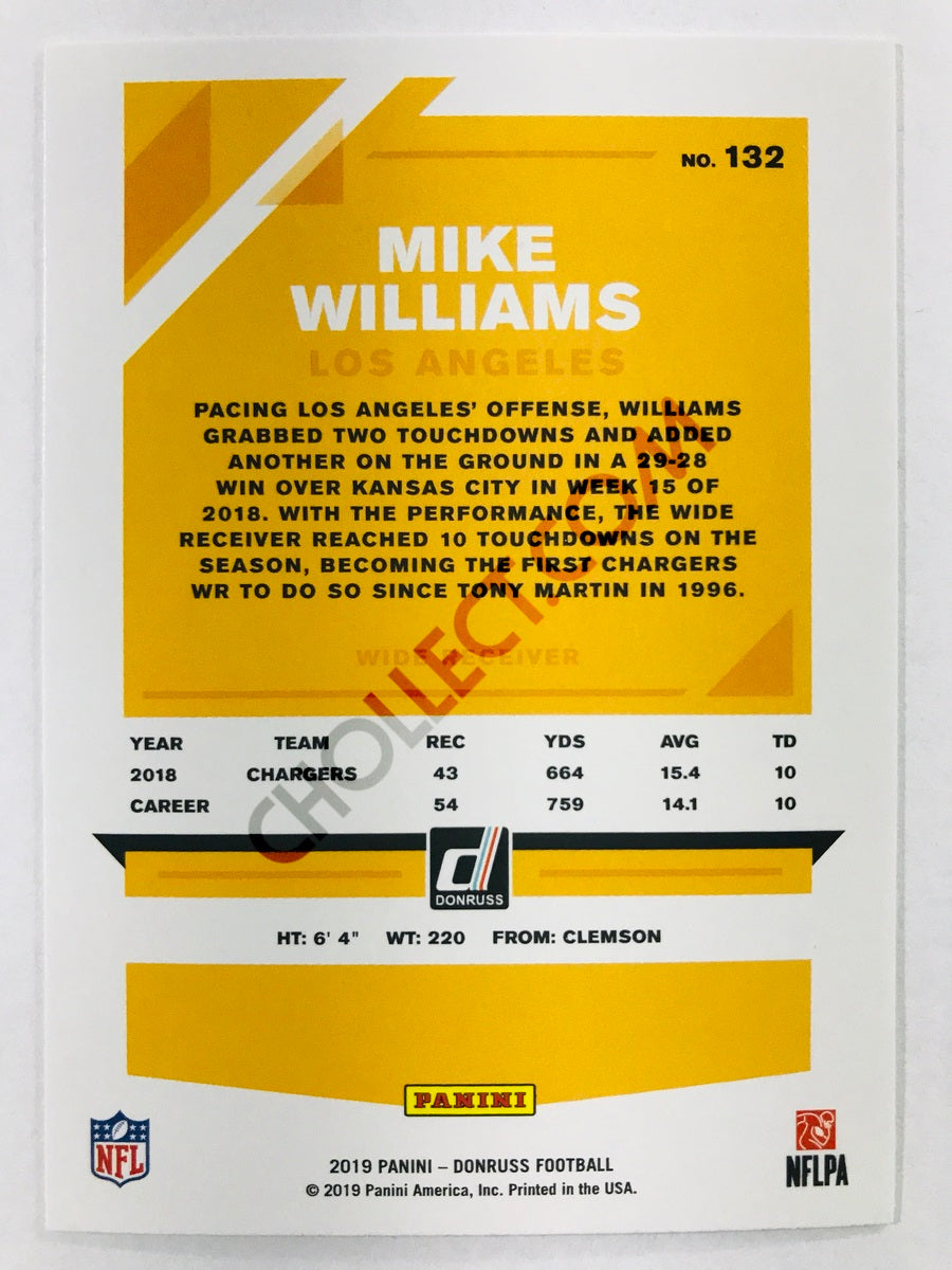 Mike Williams - Los Angeles Chargers 2019-20 Panini Donruss #132