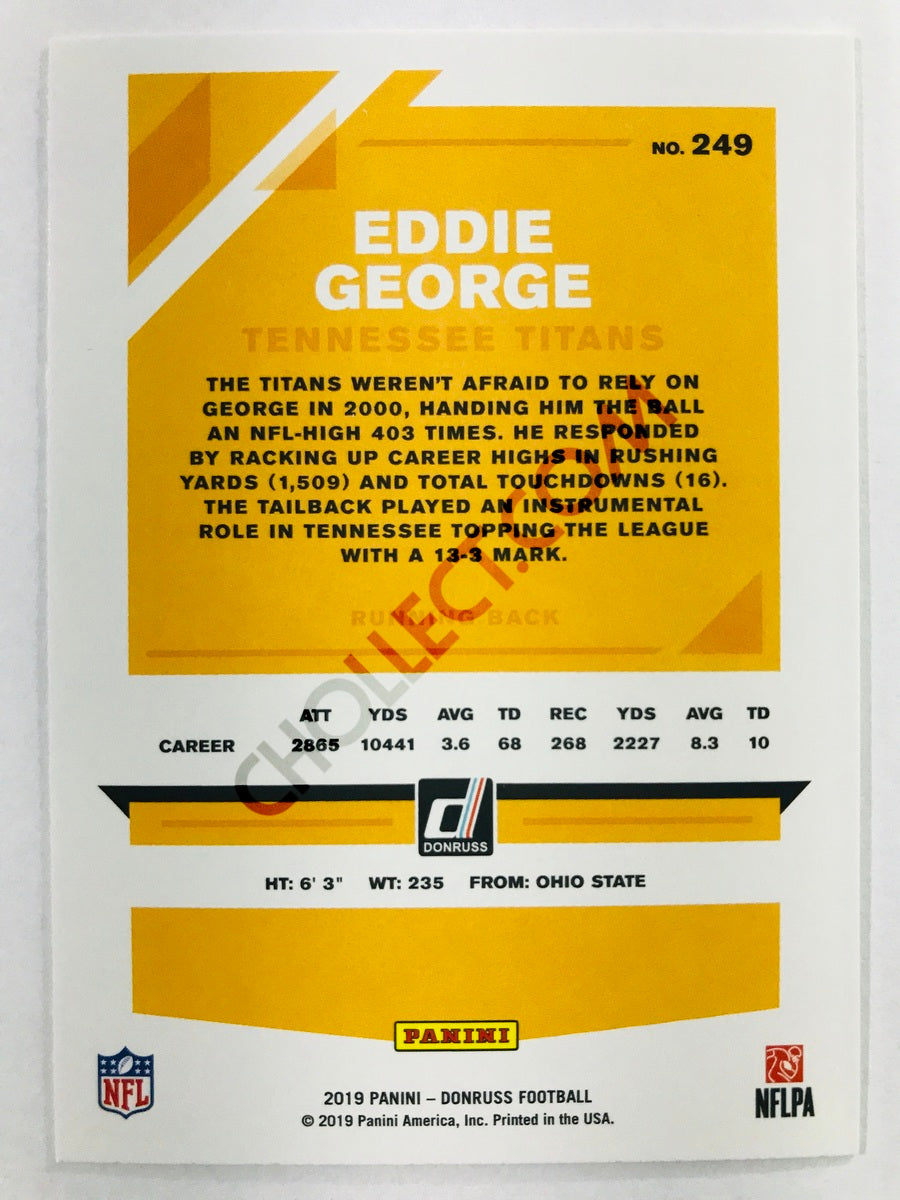 Eddie George - Tennessee Titans 2019-20 Panini Donruss #249