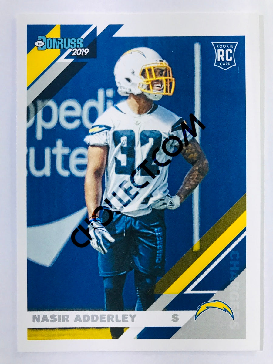 Nasir Adderley Football Paper Poster Chargers 2 - Nasir Adderley