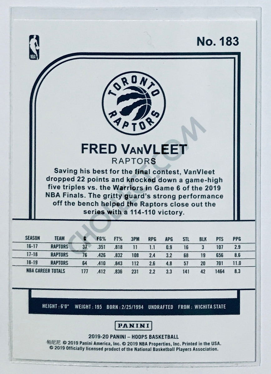 Fred VanVleet - Toronto Raptors 2019-20 Panini NBA Hoops #183