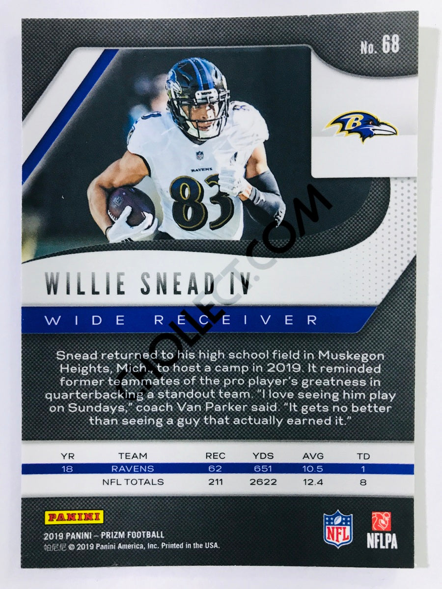 Willie Snead IV - Baltimore Ravens 2019-20 Panini Prizm #68