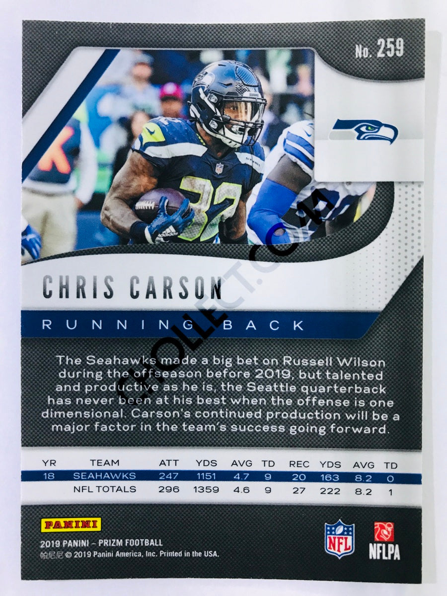 Chris Carson - Seattle Seahawks 2019-20 Panini Prizm #259