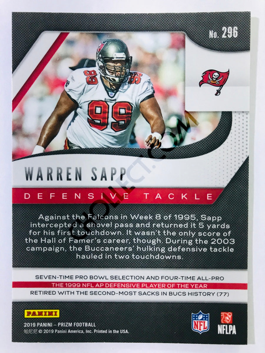 Warren Sapp - Tampa Bay Buccaneers 2019-20 Panini Prizm #296
