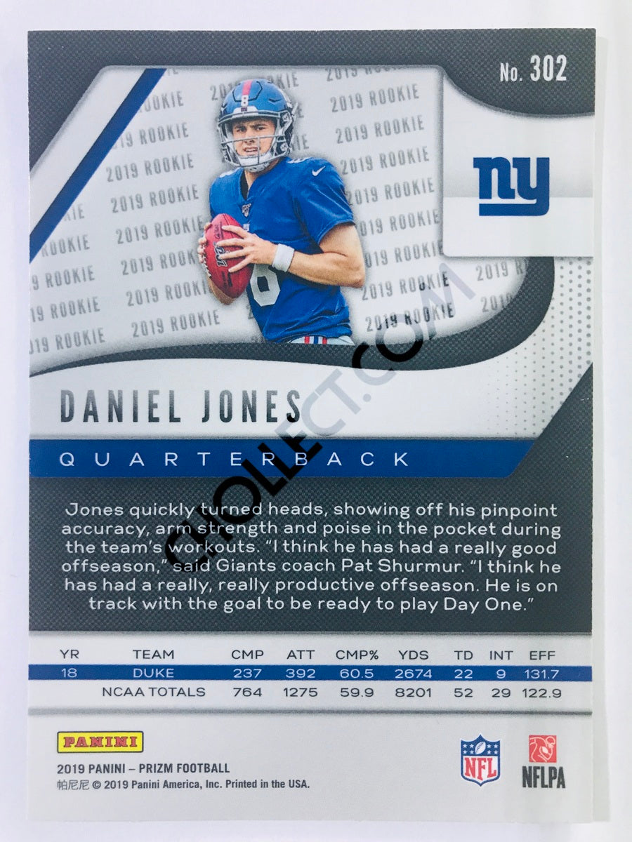 Daniel Jones - New York Giants 2019-20 Panini Prizm RC Rookie #302