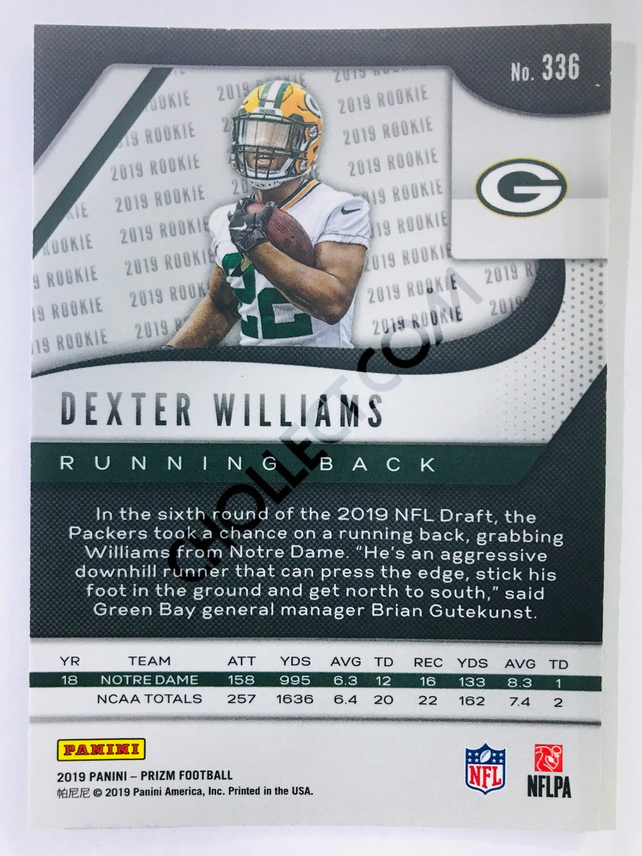 Dexter Williams - Green Bay Packers 2019-20 Panini Prizm RC Rookie #336