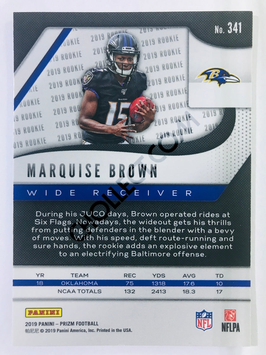 Marquise Brown - Baltimore Ravens 2019-20 Panini Prizm RC Rookie #341