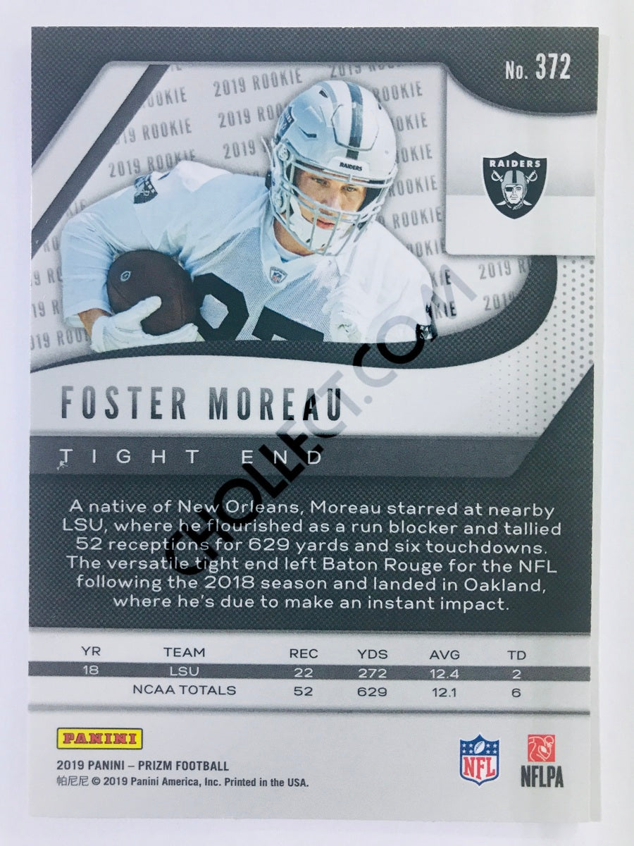 Foster Moreau - Oakland Raiders 2019-20 Panini Prizm RC Rookie #372