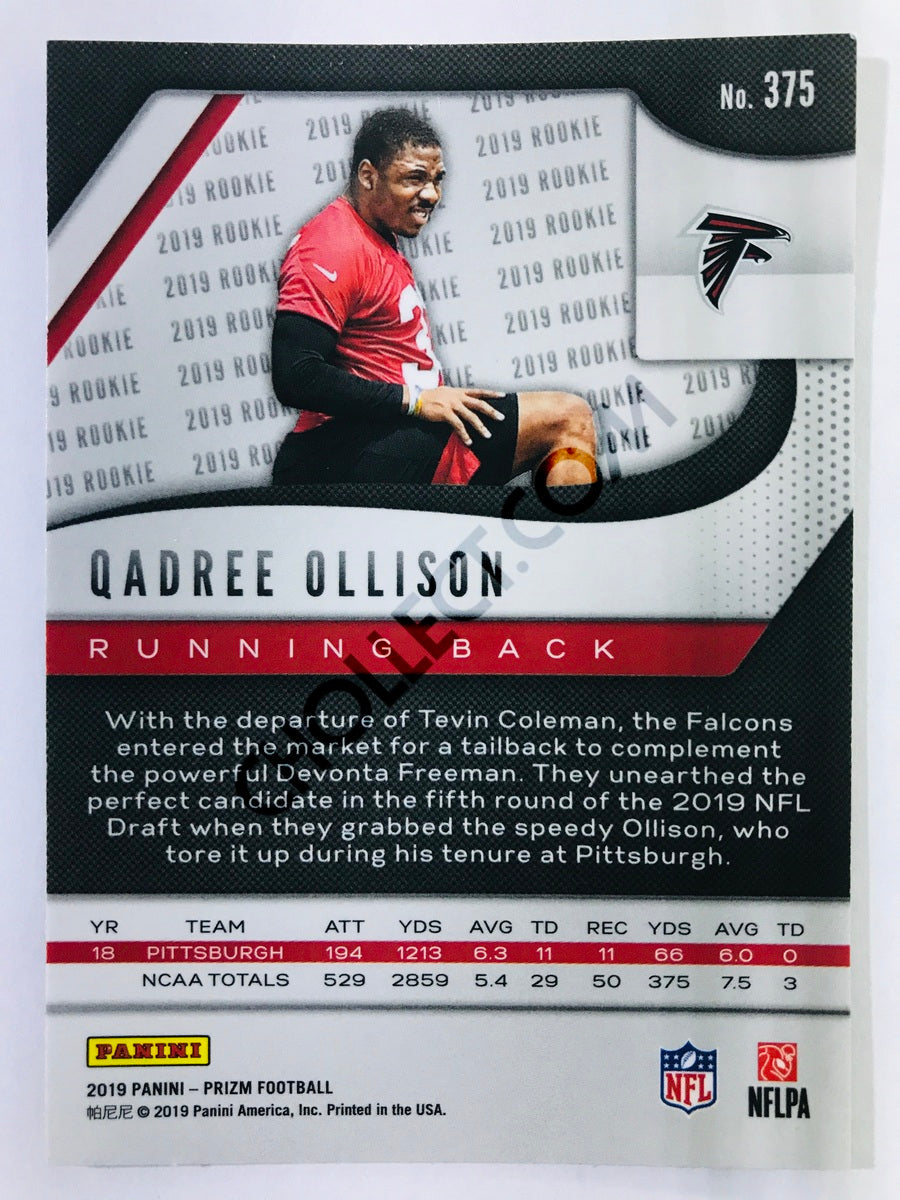Qadree Ollison - Atlanta Falcons 2019-20 Panini Prizm RC Rookie #375