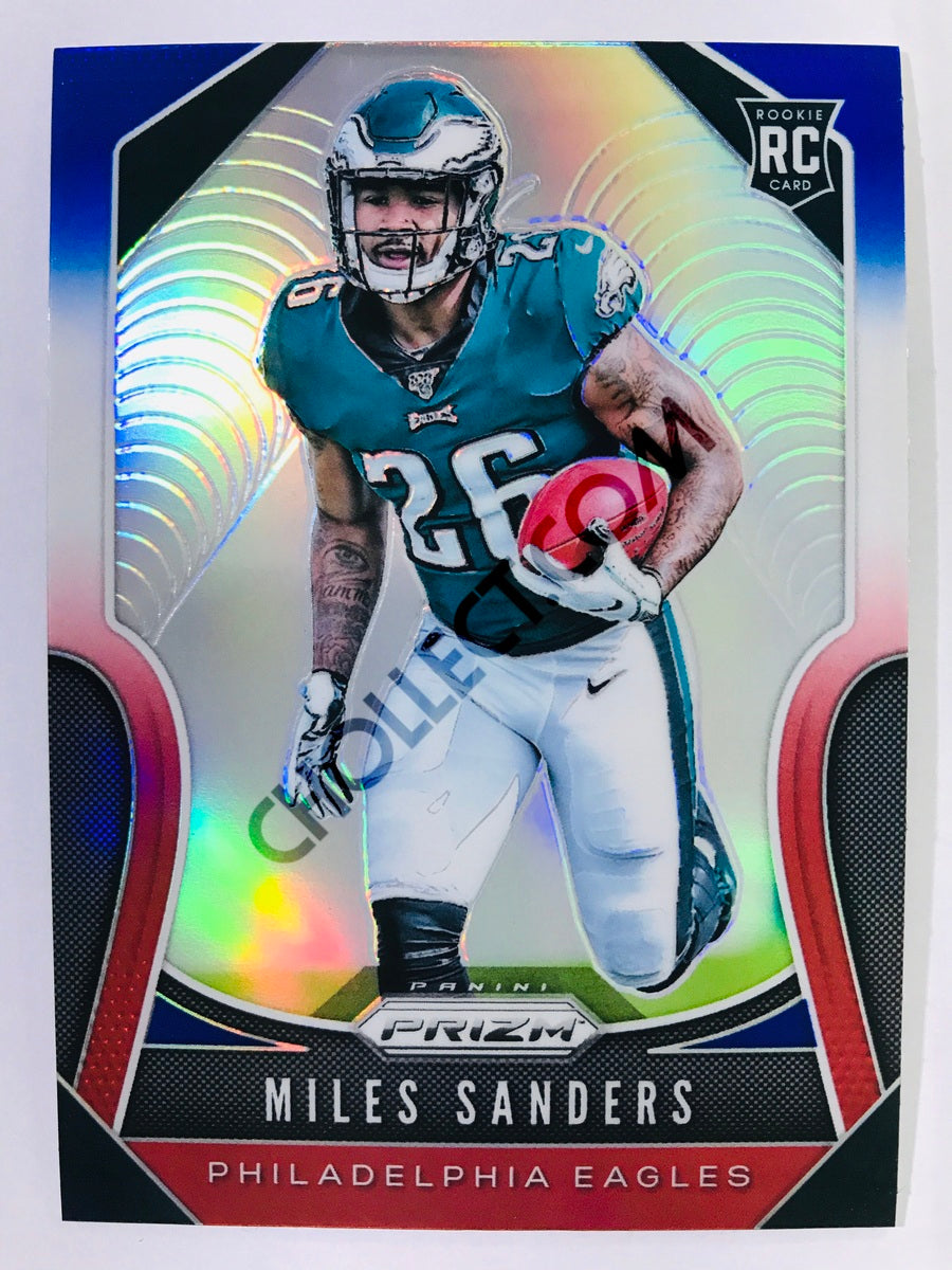 Miles Sanders - Philadelphia Eagles 2019-20 Panini Prizm Red/White/Blue Parallel RC Rookie #326