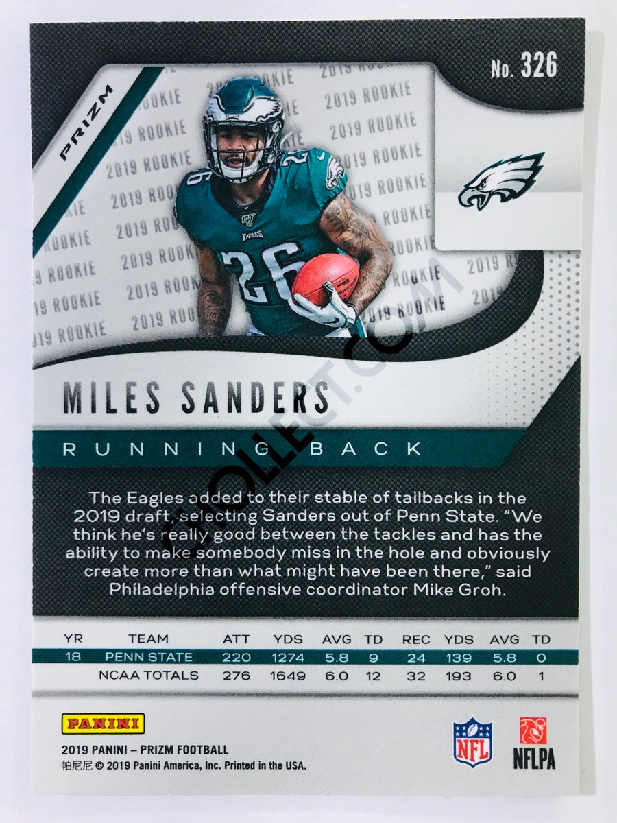 Miles Sanders - Philadelphia Eagles 2019-20 Panini Prizm Red/White/Blue Parallel RC Rookie #326