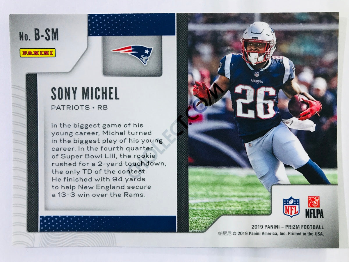 Sony Michel - New England Patriots 2019-20 Panini Prizm Brilliance Insert #11