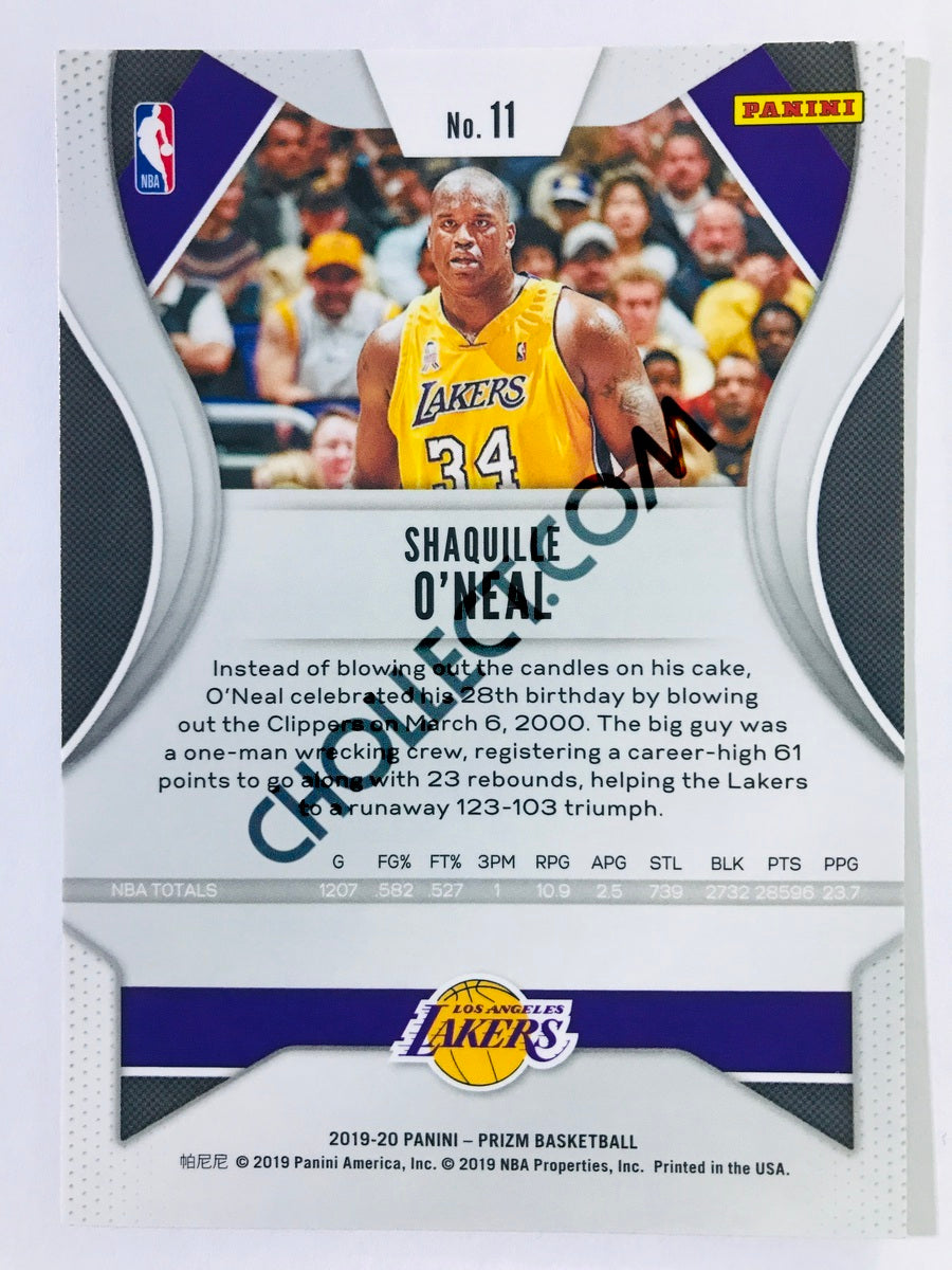 Shaquille O'Neal - Los Angeles Lakers 2019-20 Panini Prizm #11
