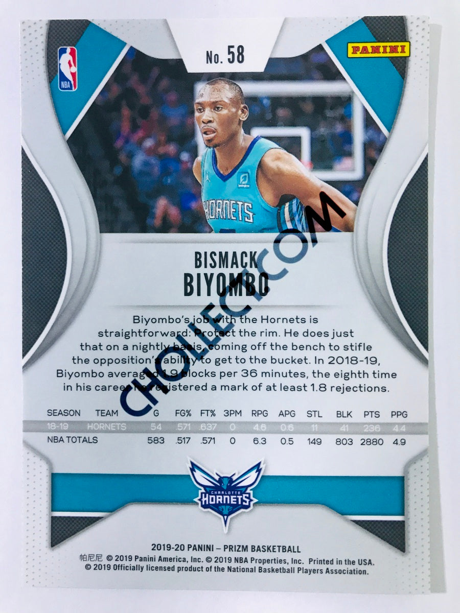 Bismack Biyombo - Charlotte Hornets 2019-20 Panini Prizm #58
