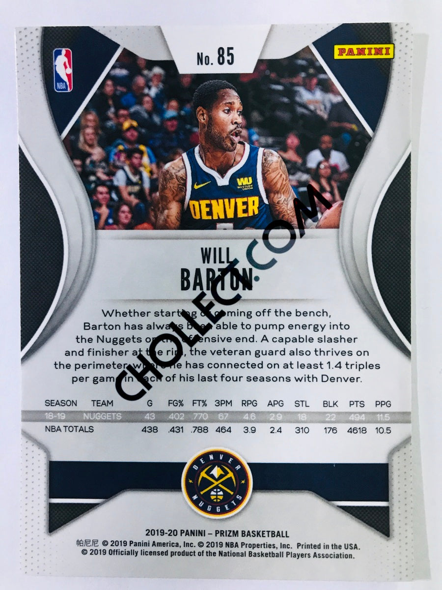 Will Barton - Denver Nuggets 2019-20 Panini Prizm #85