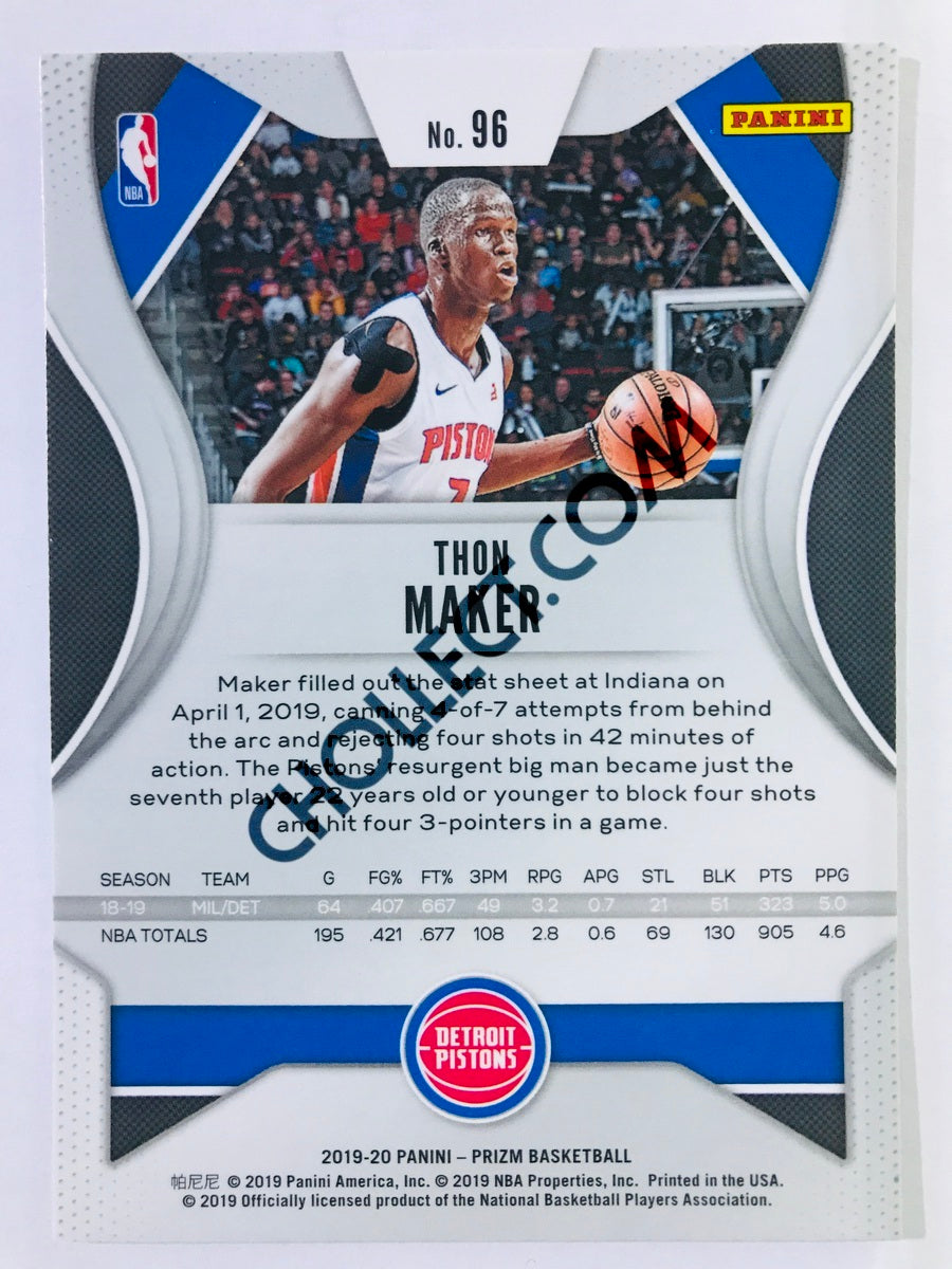 Thon Maker - Detroit Pistons 2019-20 Panini Prizm #96