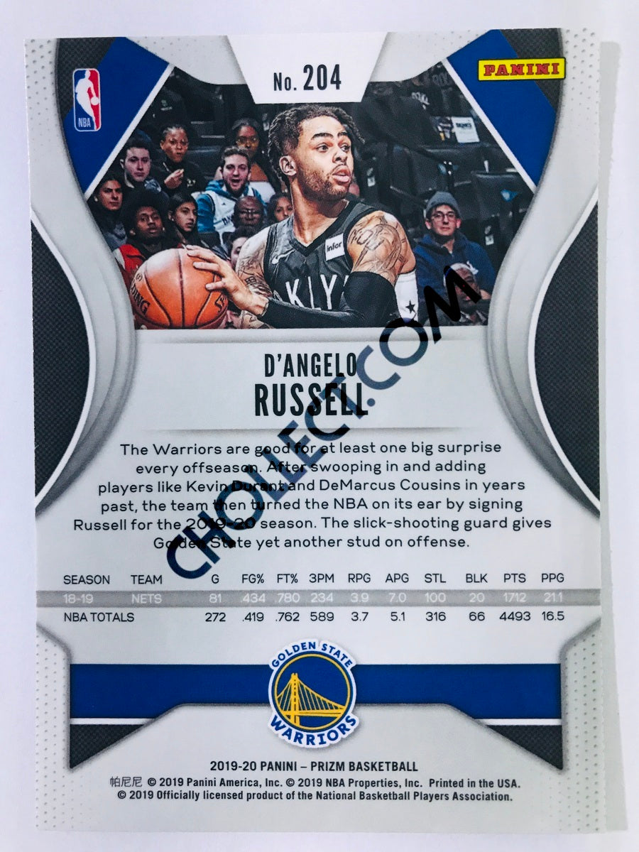 D'Angelo Russell - Golden State Warriors 2019-20 Panini Prizm #204
