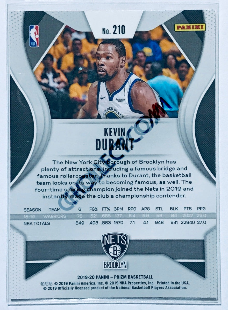 Kevin Durant - Brooklyn Nets 2019-20 Panini Prizm #210