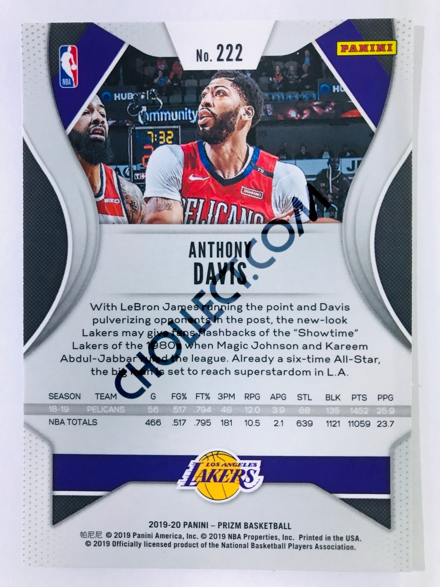 Anthony Davis - Los Angeles Lakers 2019-20 Panini Prizm #222