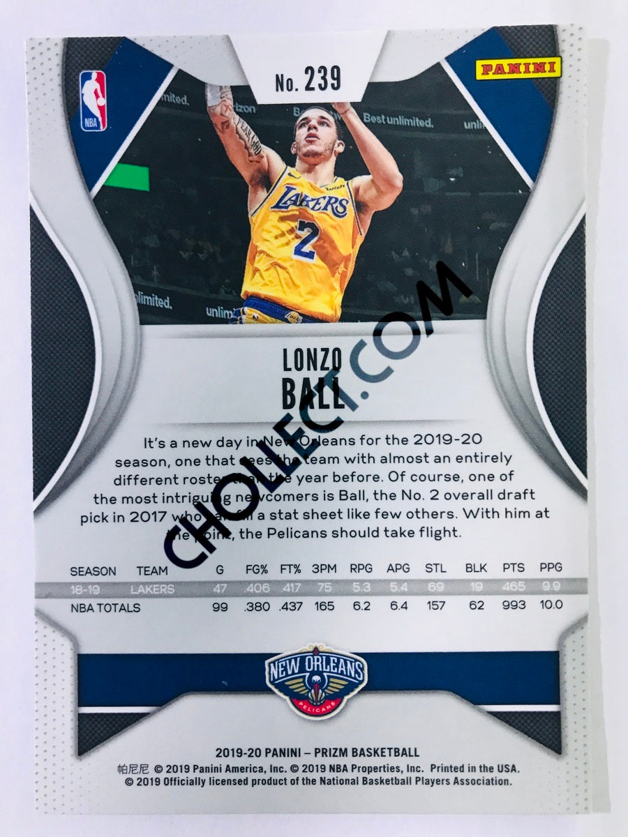 Lonzo Ball - New Orleans Pelicans 2019-20 Panini Prizm #239