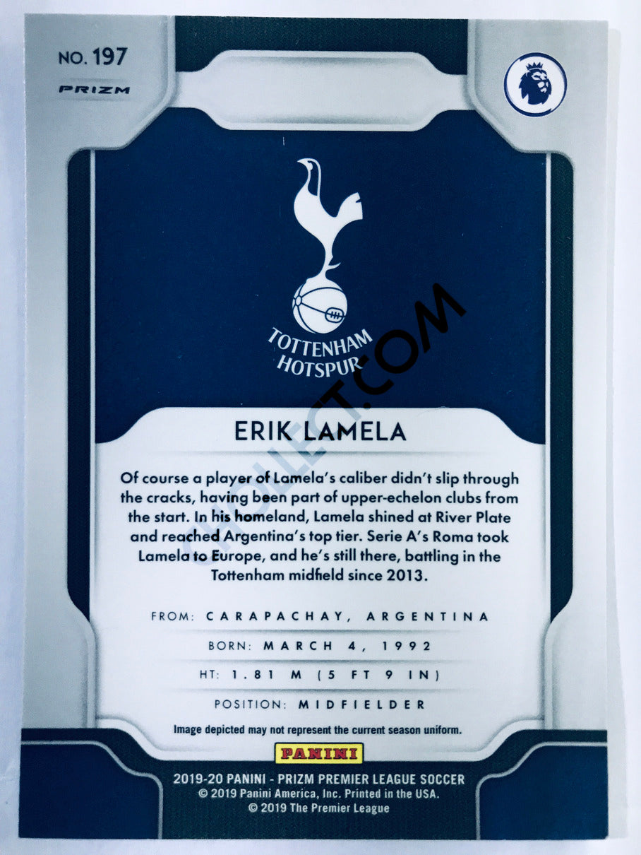 Erik Lamela - Tottenham Hotspur 2019-20 Panini Prizm Premier League Silver Parallel #197