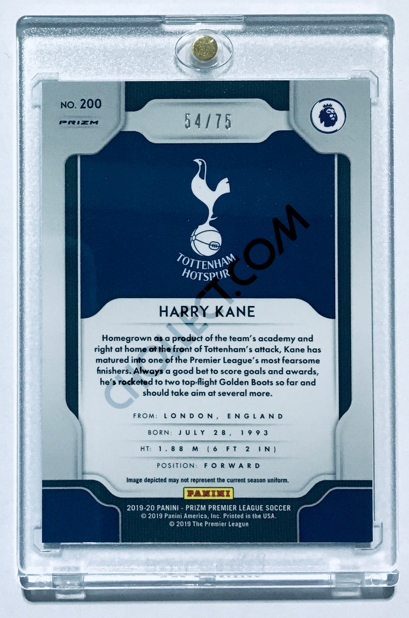 Harry Kane - Tottenham Hotspur 2019-20 Panini Prizm Premier League #200 Base Blue Ice Parallel /75