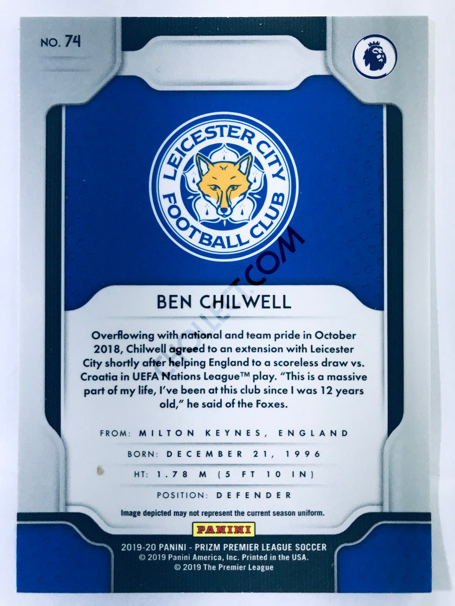 Ben Chilwell - Leicester City 2019-20 Panini Prizm Premier League #74