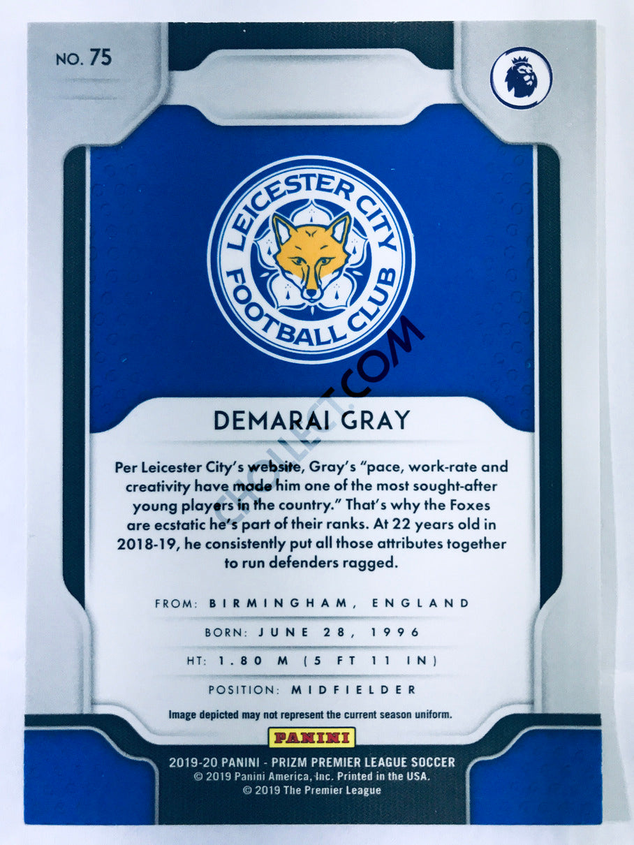 Demarai Gray - Leicester City 2019-20 Panini Prizm Premier League RC Rookie #75