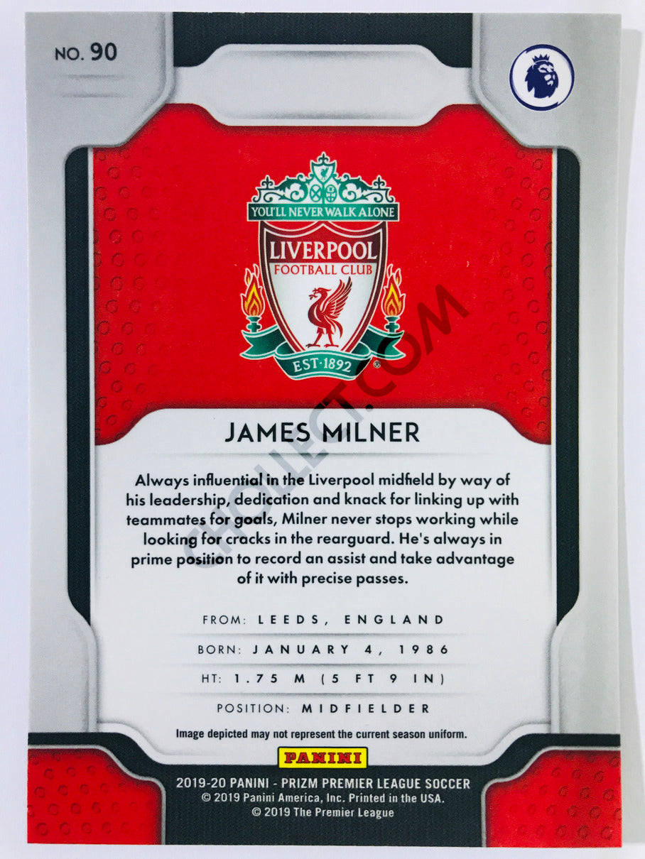 James Milner - Liverpool FC 2019-20 Panini Prizm Premier League #90