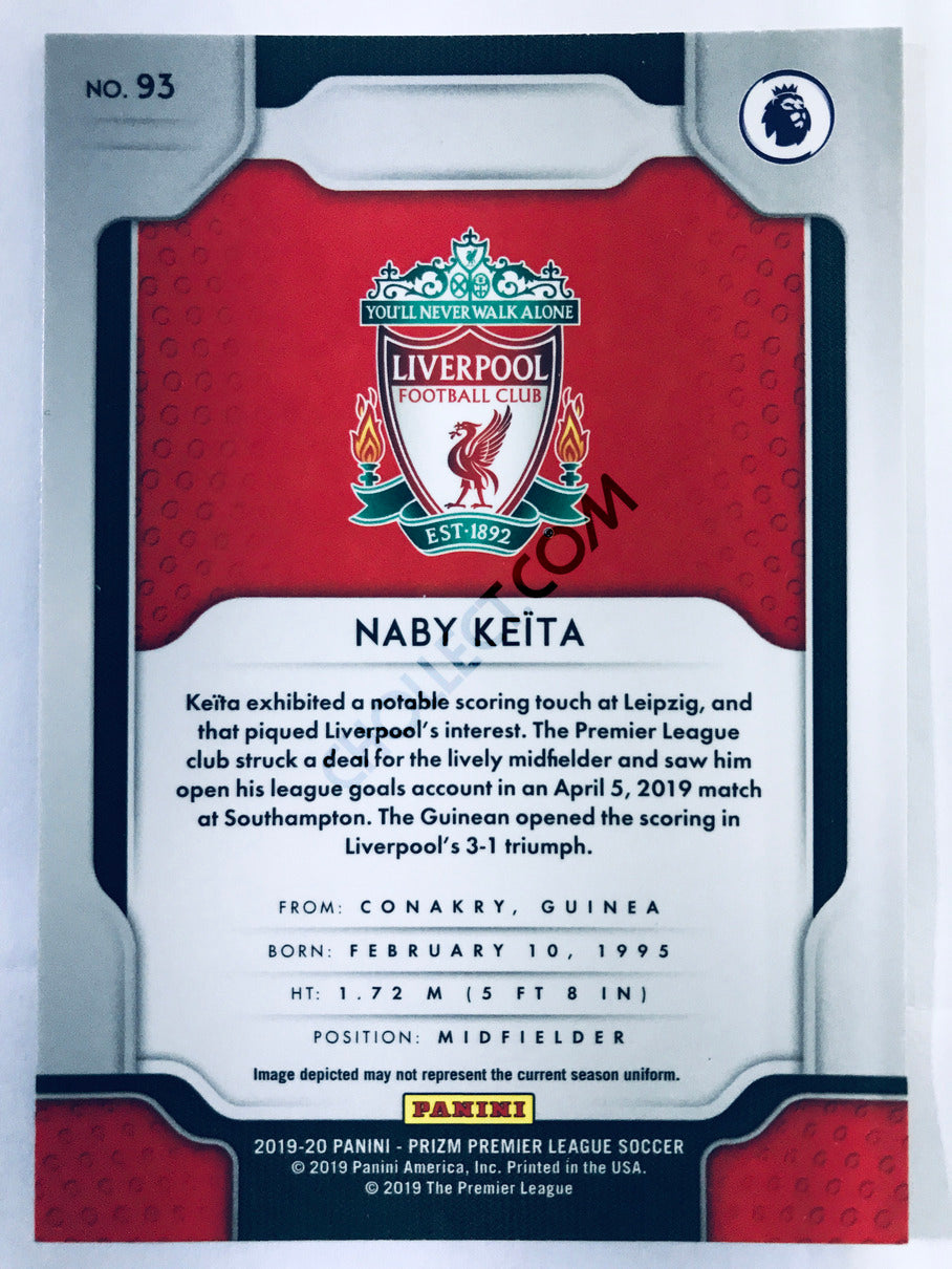 Naby Keita - Liverpool FC 2019-20 Panini Prizm Premier League RC Rookie #93