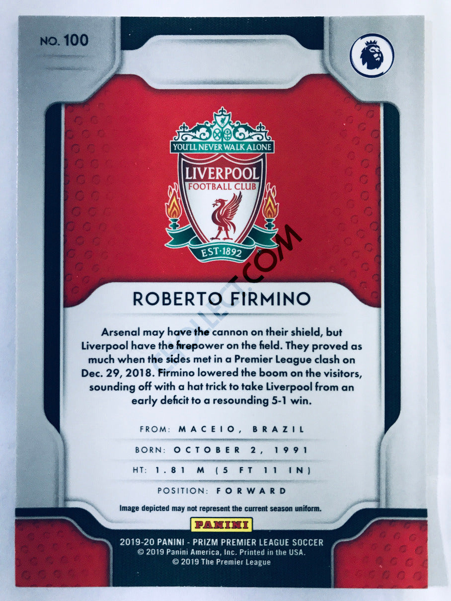 Roberto Firmino - Liverpool FC 2019-20 Panini Prizm Premier League #100