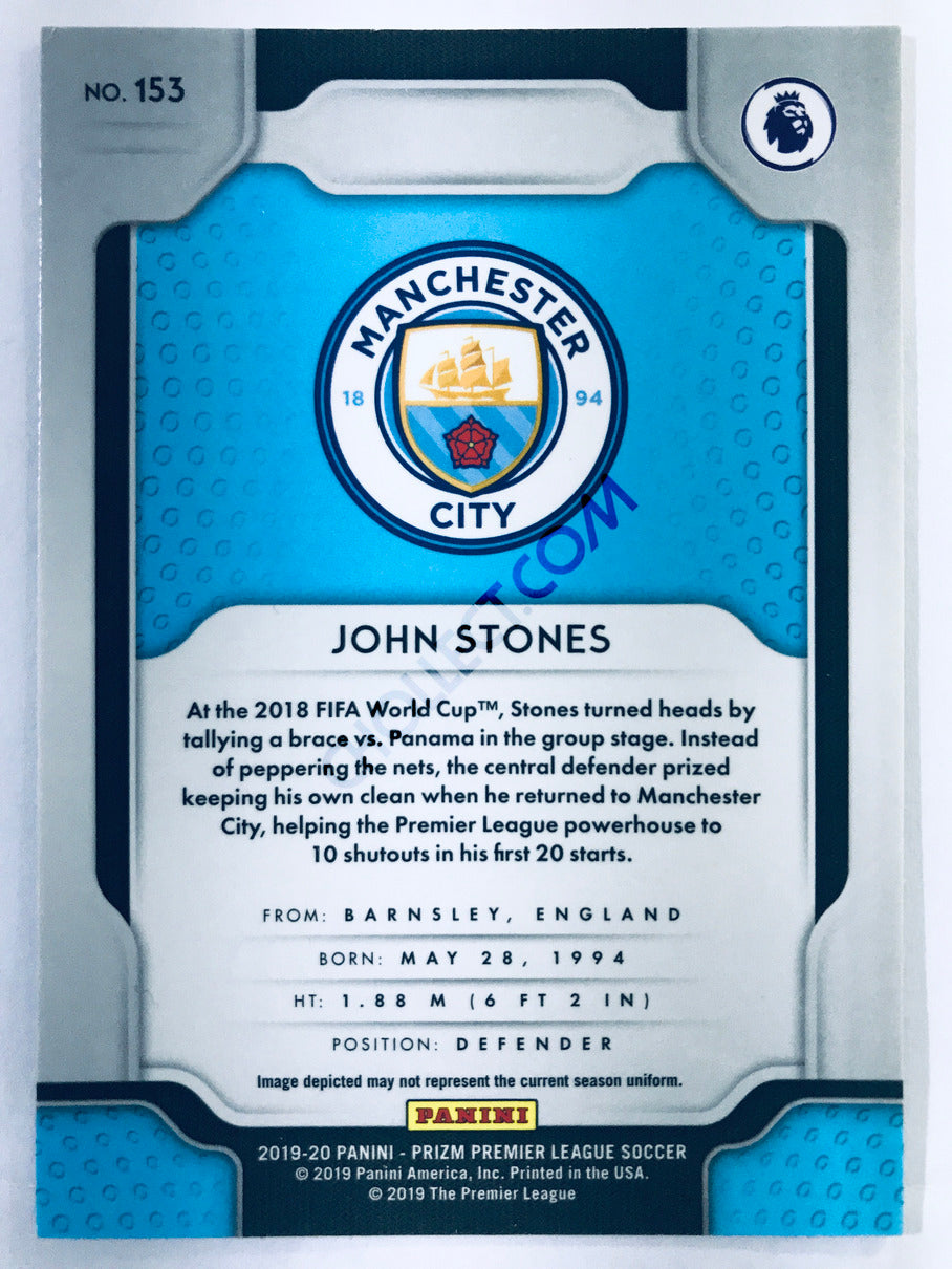 John Stones - Manchester City 2019-20 Panini Prizm Premier League #153