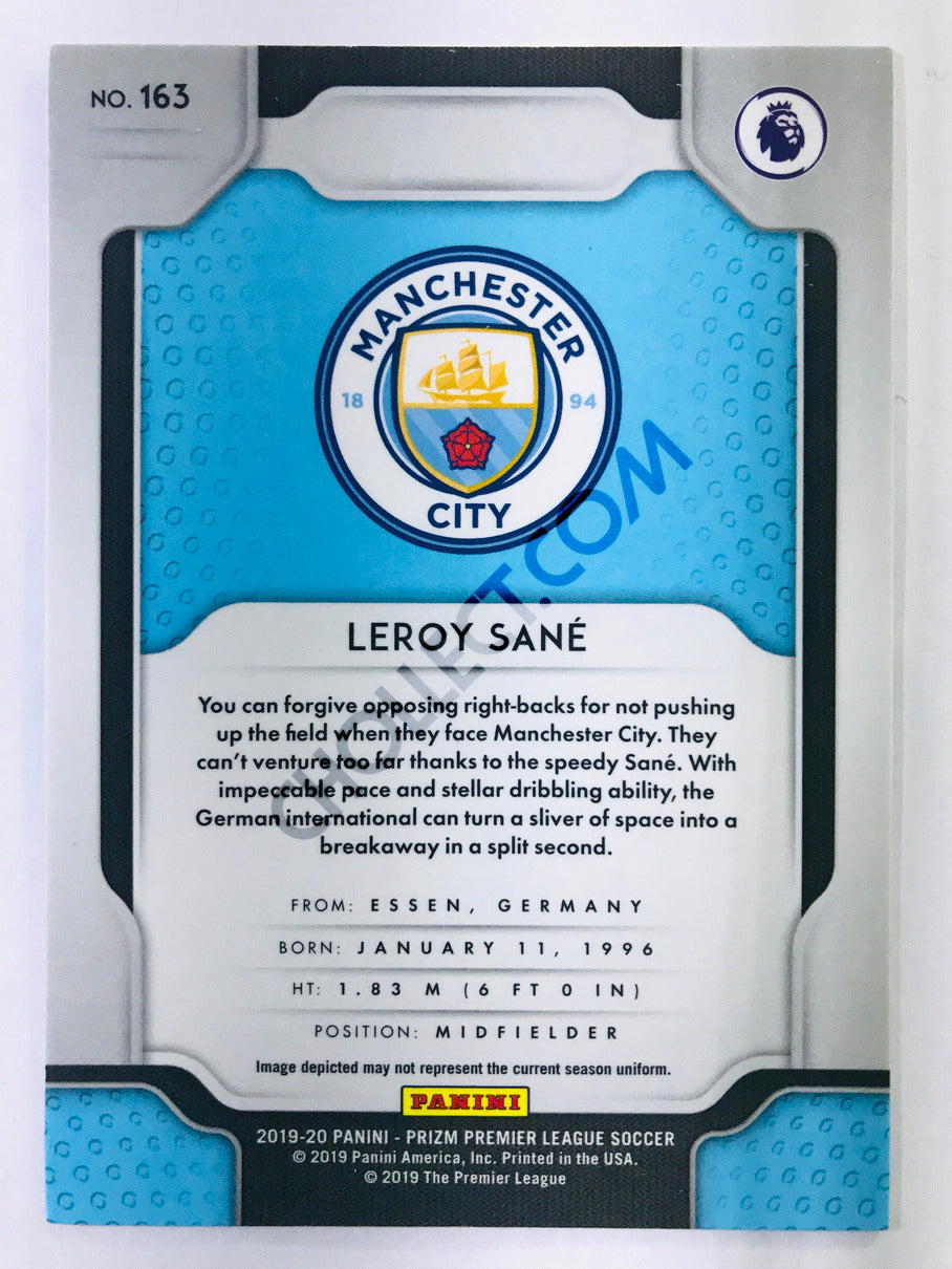 Leroy Sane - Manchester City 2019-20 Panini Prizm Premier League #163