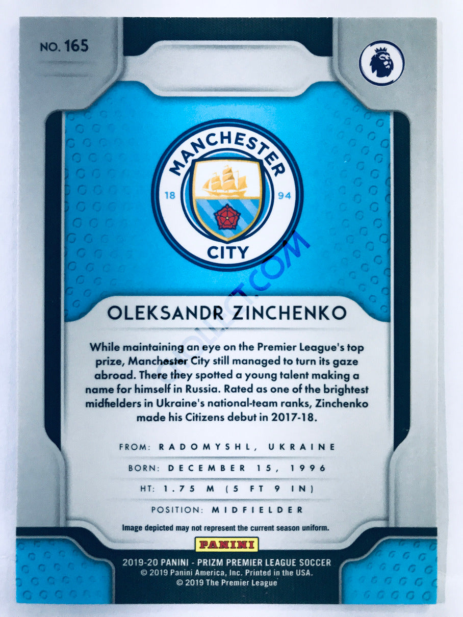 Oleksandr Zinchenko - Manchester City 2019-20 Panini Prizm Premier League #165