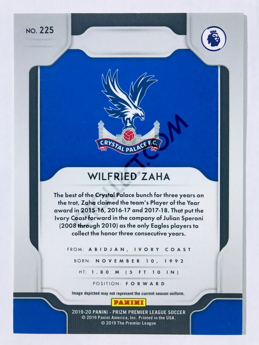 Wilfried Zaha - Crystal Palace 2019-20 Panini Prizm Premier League #225