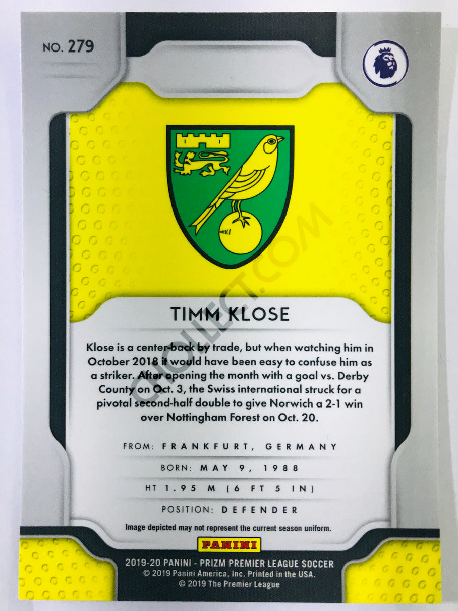 Timm Klose - Norwich City 2019-20 Panini Prizm Premier League #279