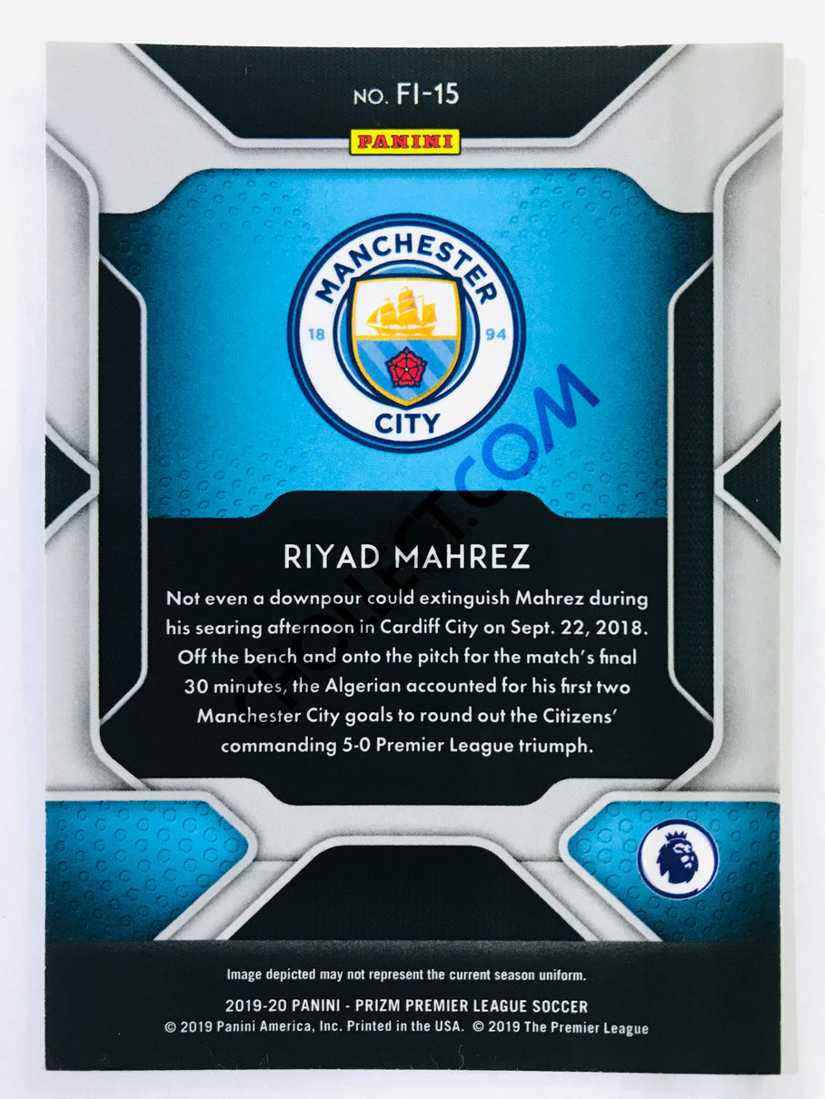 Riyad Mahrez - Manchester City 2019-20 Panini Prizm Premier League Fireworks #15