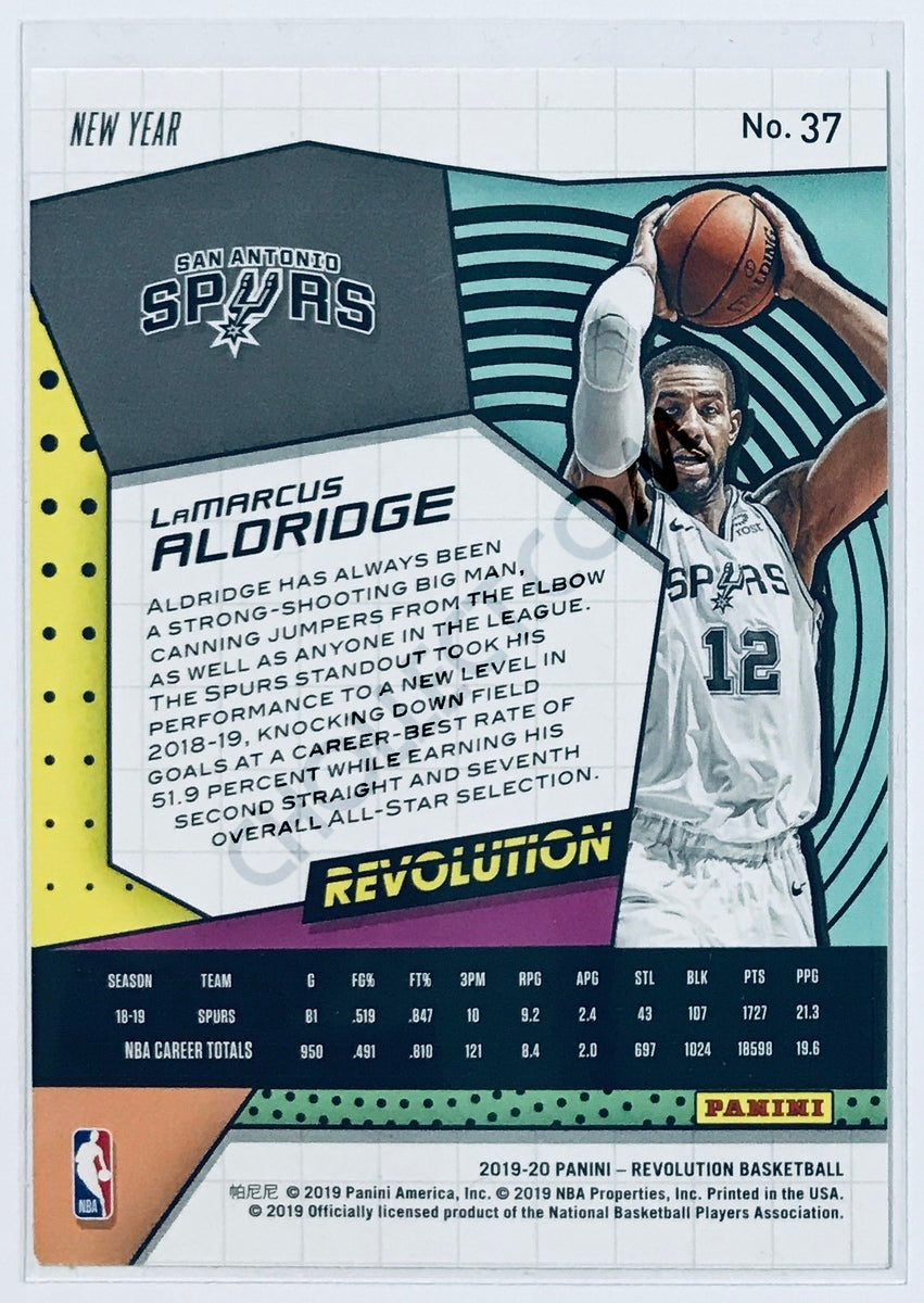 LaMarcus Aldridge - San Antonio Spurs 2019-20 Panini Revolution New Year Parallel #37
