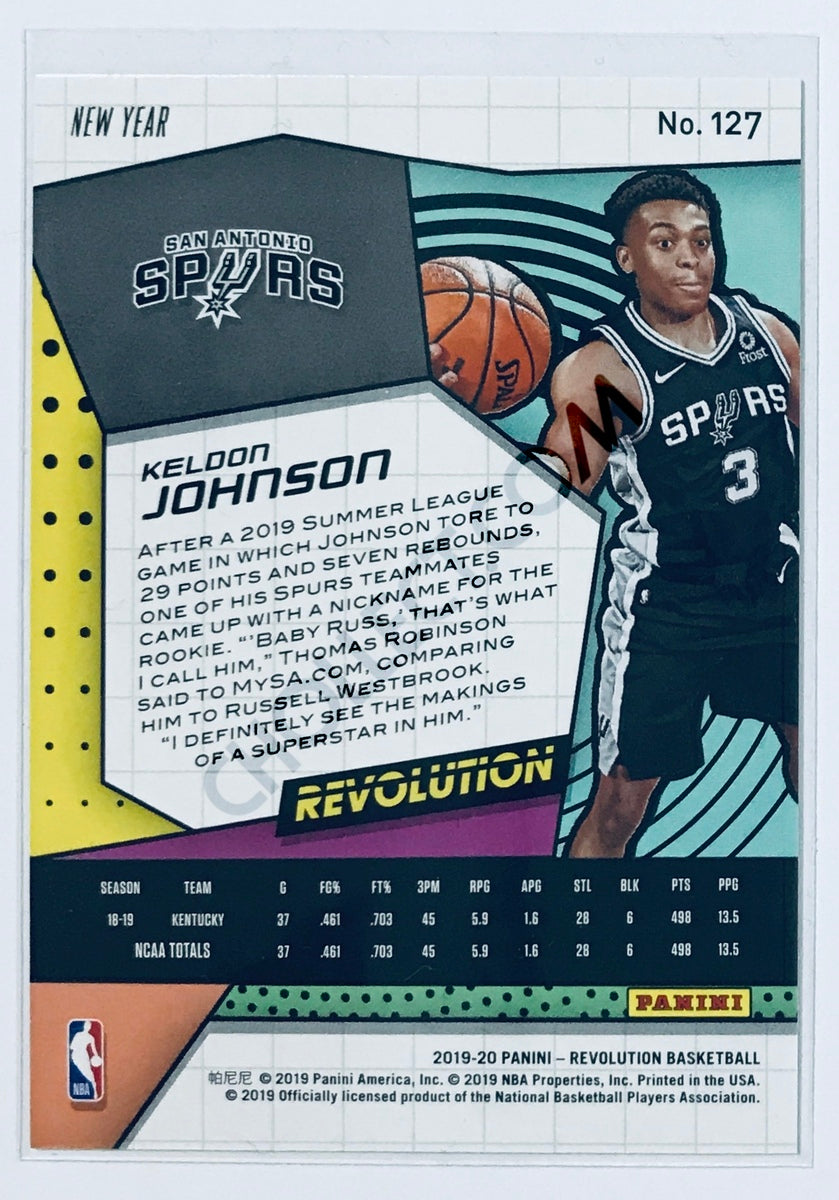 Keldon Johnson - San Antonio Spurs 2019-20 Panini Revolution New Year Parallel RC Rookie #127
