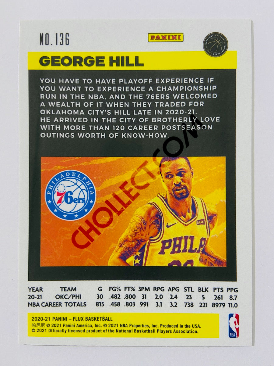George Hill – Philadelphia 76ers 2020-21 Panini Flux #136