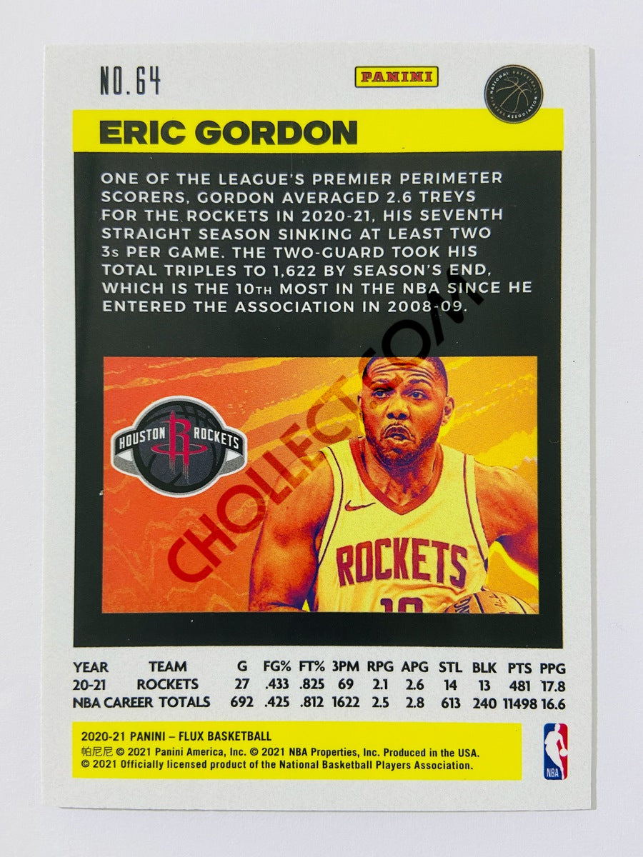 Eric Gordon – Houston Rockets 2020-21 Panini Flux #64