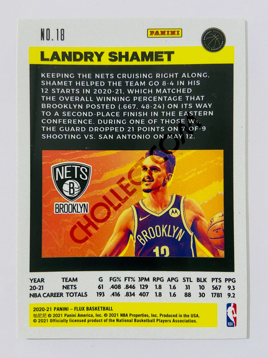 Landry Shamet – Brooklyn Nets 2020-21 Panini Flux #18