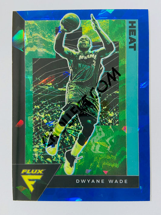 Dwyane Wade – Miami Heat 2020-21 Panini Flux Cracked Ice Blue Prizm Parallel #190