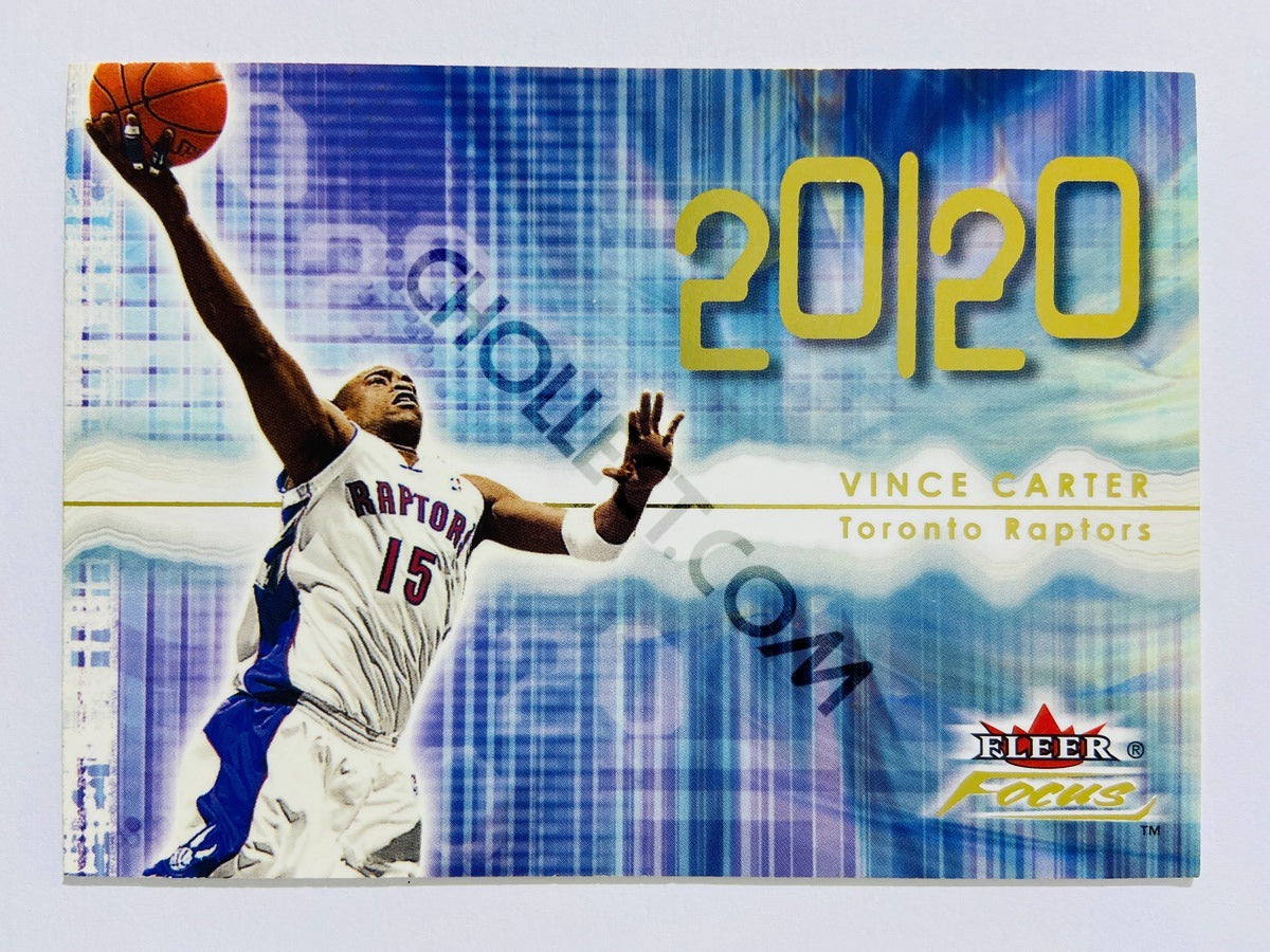 Vince Carter – Toronto Raptors 2000-01 Fleer Focus 20/20 #220