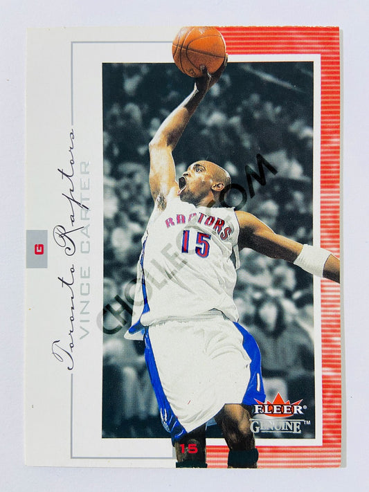 Vince Carter – Toronto Raptors 2000-01 Fleer Genuine #1