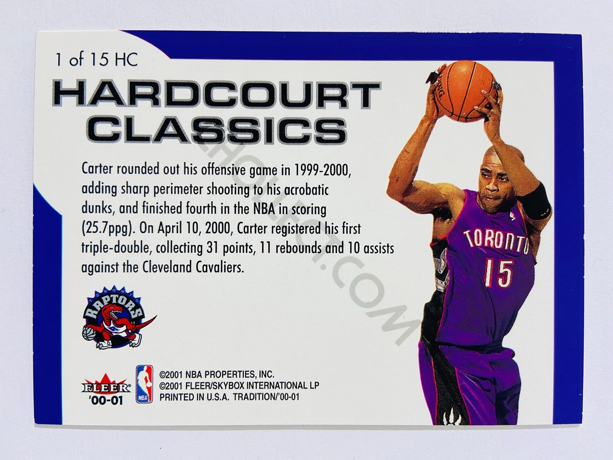Vince Carter – Toronto Raptors 2000-01 Fleer Tradition Hardcourt Classics #1