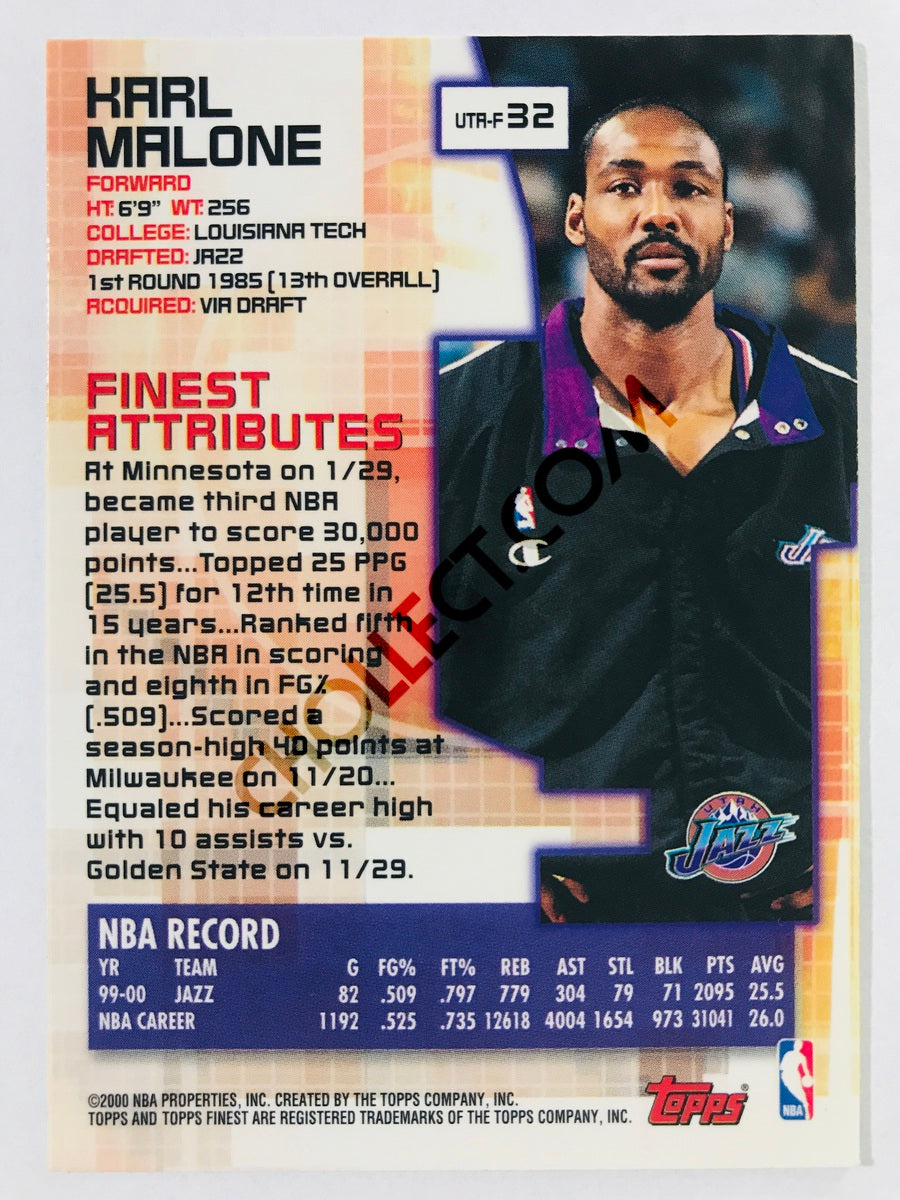 Karl Malone - Utah Jazz 2000 Topps Finest #32