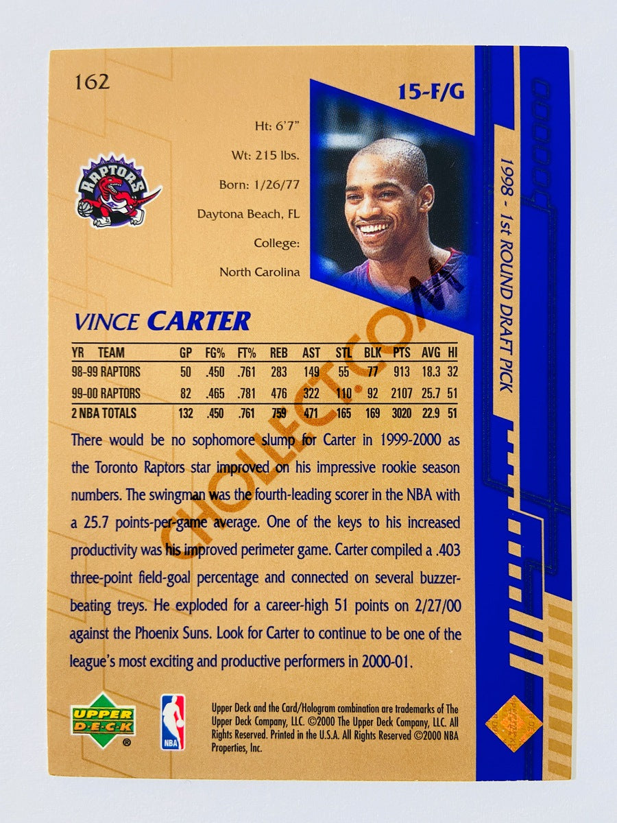 Vince Carter – Toronto Raptors 2000-01 Upper Deck #162